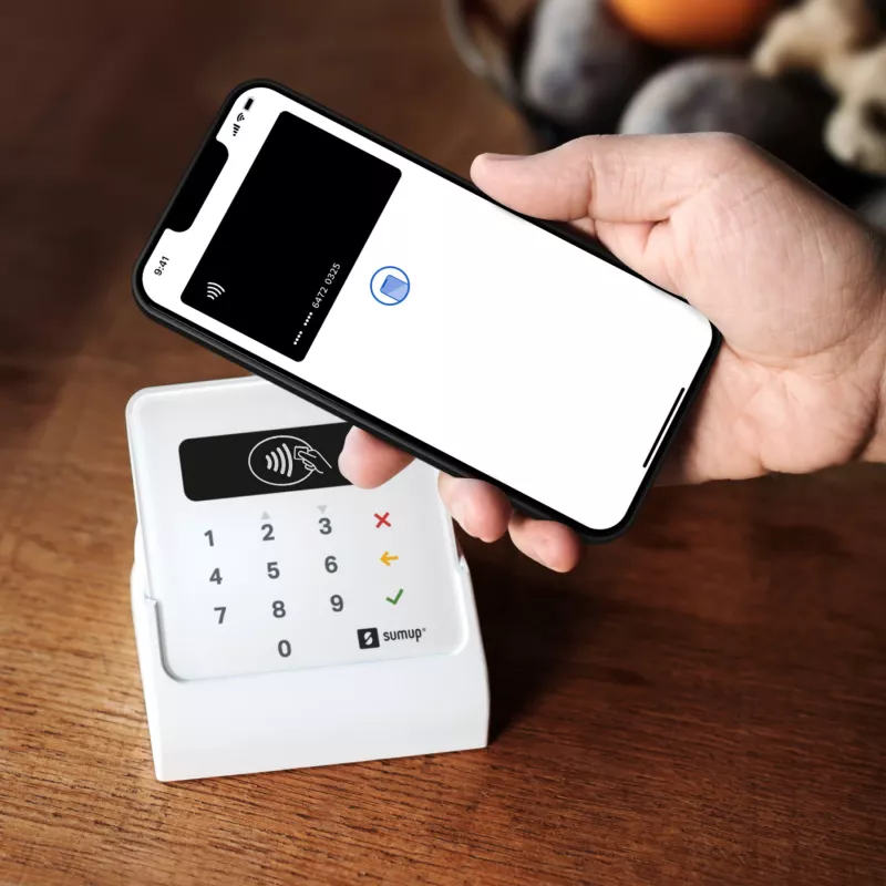 SumUp Air un dokstacija, Bluetooth, tuva lauka sakari (NFC), 1 m, balta, 141 g