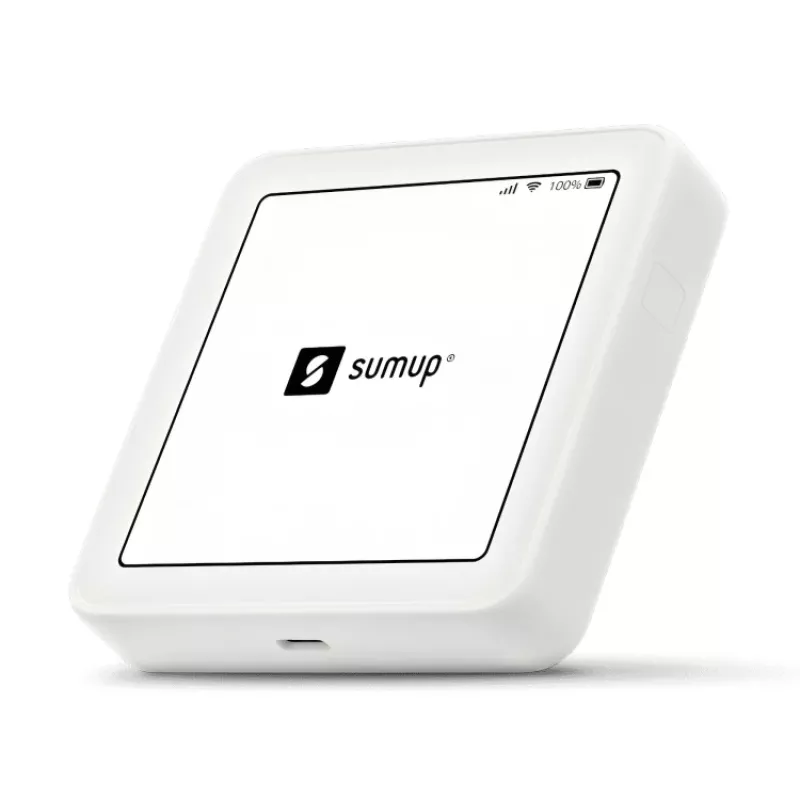 SumUp Solo viedkaršu lasītājs Baterija Wi-Fi Balts