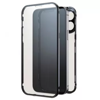 Hama 360° Stikla mobilā tālruņa vāciņš Melns priekš iPhone 15 Pro Max 6,7 collas