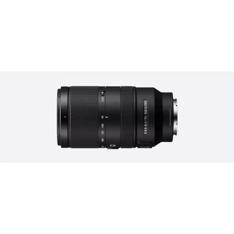 Sony E 70-350 mm F4.5-6.3 G OSS kameras objektīvi, melni