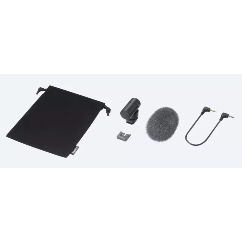 Sony ECM-G1 mikrofons, melns, digitālās kameras mikrofons
