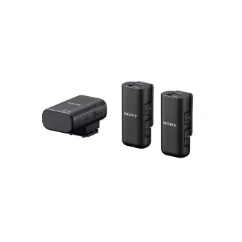 Mikrofons Sony ECM-W3 melns digitālās kameras mikrofons