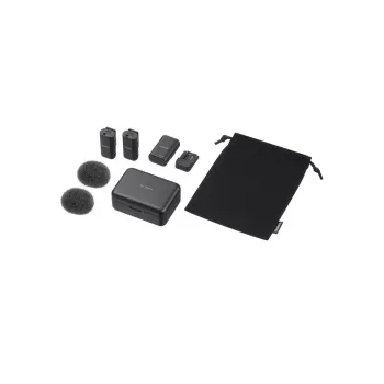 Mikrofons Sony ECM-W3 melns digitālās kameras mikrofons