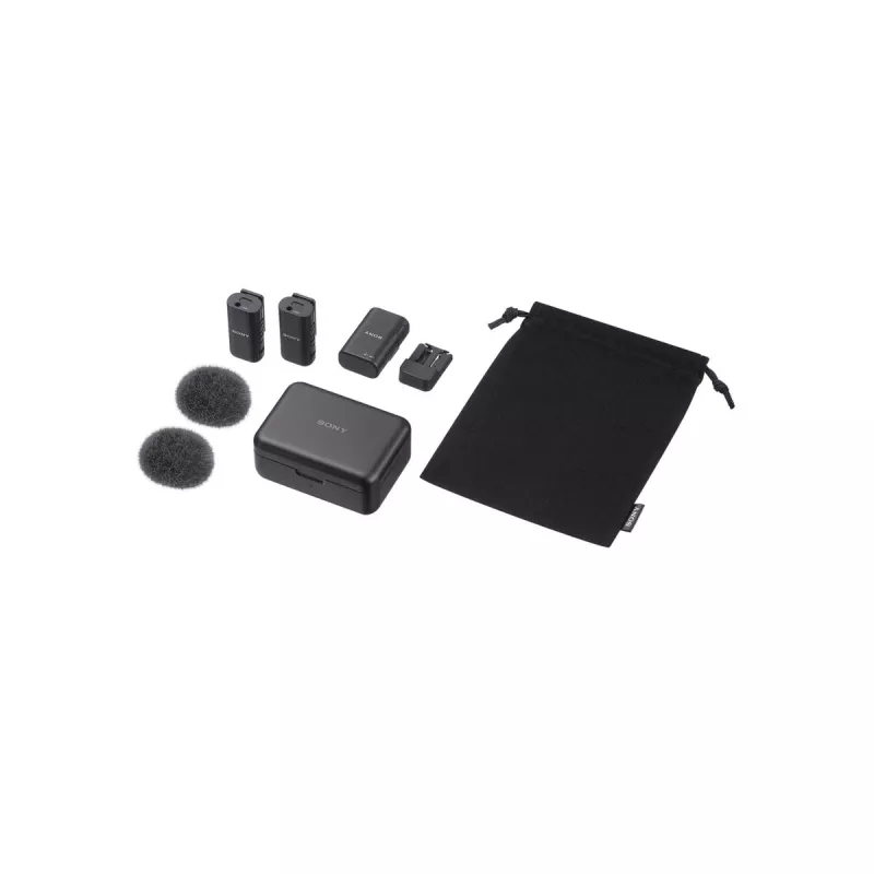 Mikrofons Sony ECM-W3 melns digitālās kameras mikrofons