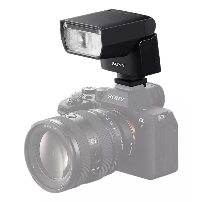 Kompakta zibspuldze Sony HVL-F28RMA melna 0,1 s uzlādes laiks AA baterija