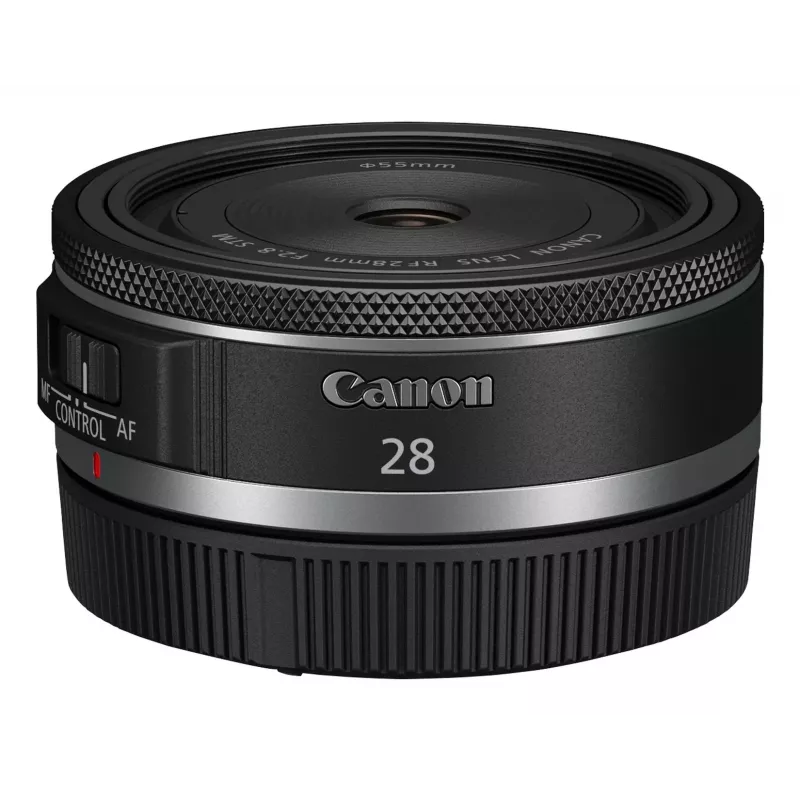 Canon Wide-Angle RF 28 mm F2.8 STM Camera Lenses, Melns