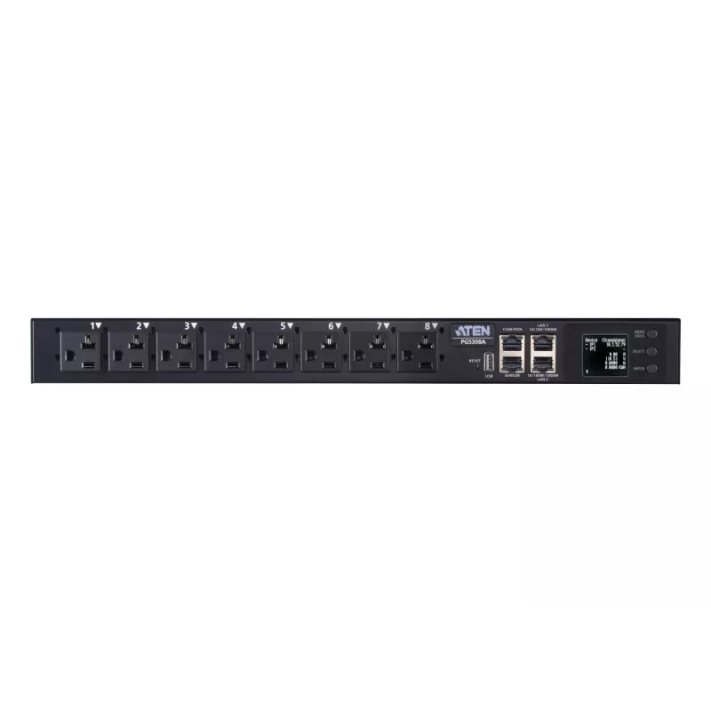 ATEN 32A 8 kontaktligzdu 1U mēra eko PDU