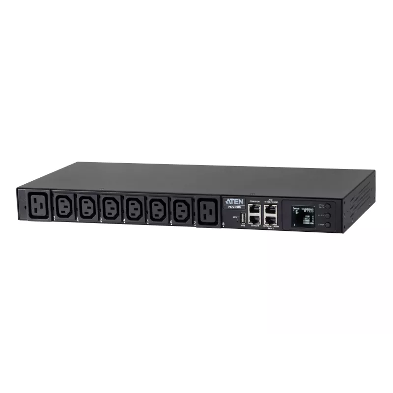 ATEN 32A 8 kontaktligzdu 1U mēra eko PDU