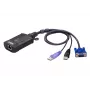 ATEN USB VGA KVM over IP Mini, 1920 x 1200 pikseļi, Ethernet LAN, 3,47 W, melna, violeta
