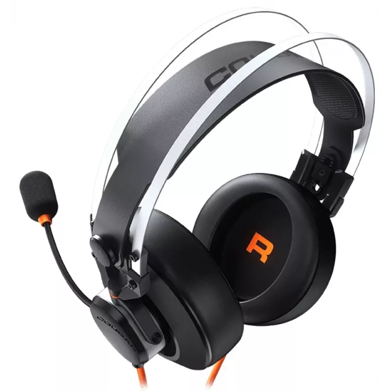 COUGAR TOURNAMENT austiņas ar vadu galvas lentes Gaming melnas
