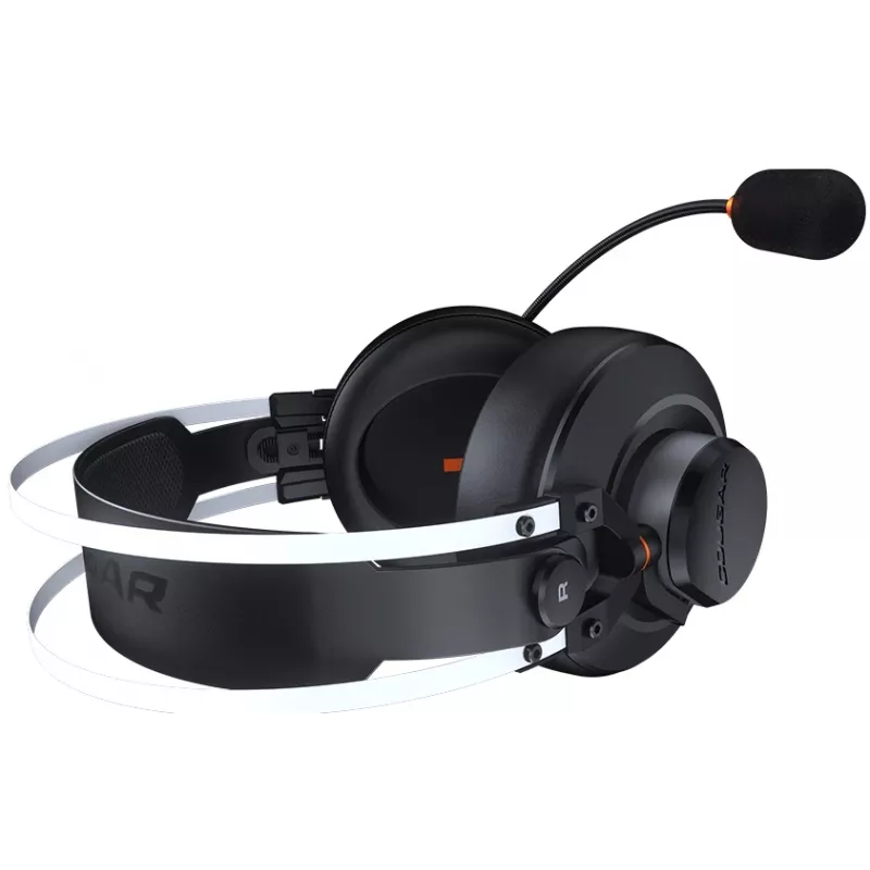 COUGAR TOURNAMENT austiņas ar vadu galvas lentes Gaming melnas