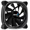 Aerocool ASTRO12 PC ventilators 12cm LED RGB pretvibrācijas 6 kontaktu melns