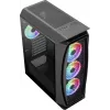 Aerocool Aero One Duo ATX datora korpuss, 4x ARGB ventilatori 12 cm + priekšējā sieta panelis