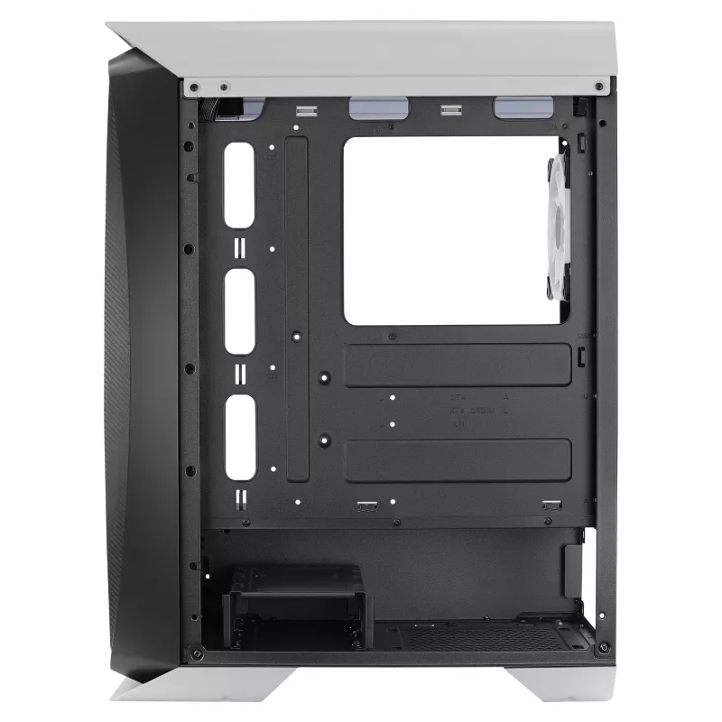 Aerocool AEROONEDUOWHV1 Gaming ATX Case 4xARGB ventilatori balts, Midi Tornis, PC, Balts, ATX, micro ATX, Mini-ITX, Akrilnitrila butadiēna stirols (ABS), SPCC, Spēlēm