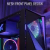 Aerocool Glider Rūdīta stikla melns