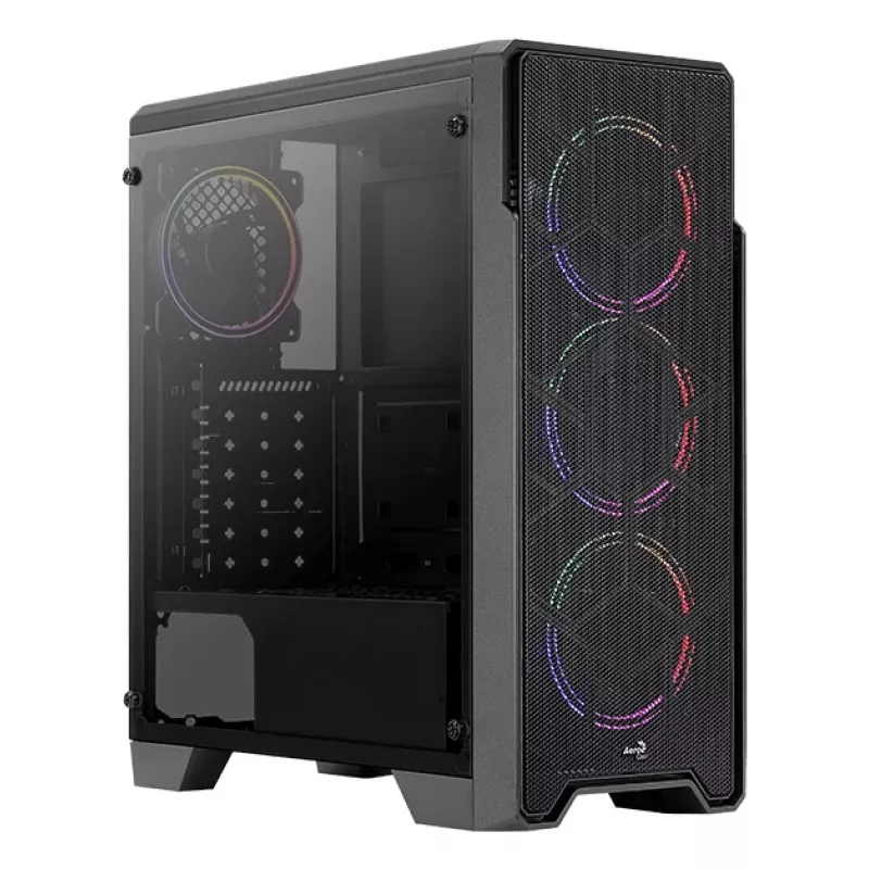 Aerocool Ore Rūdīta stikla Midi Tower melns