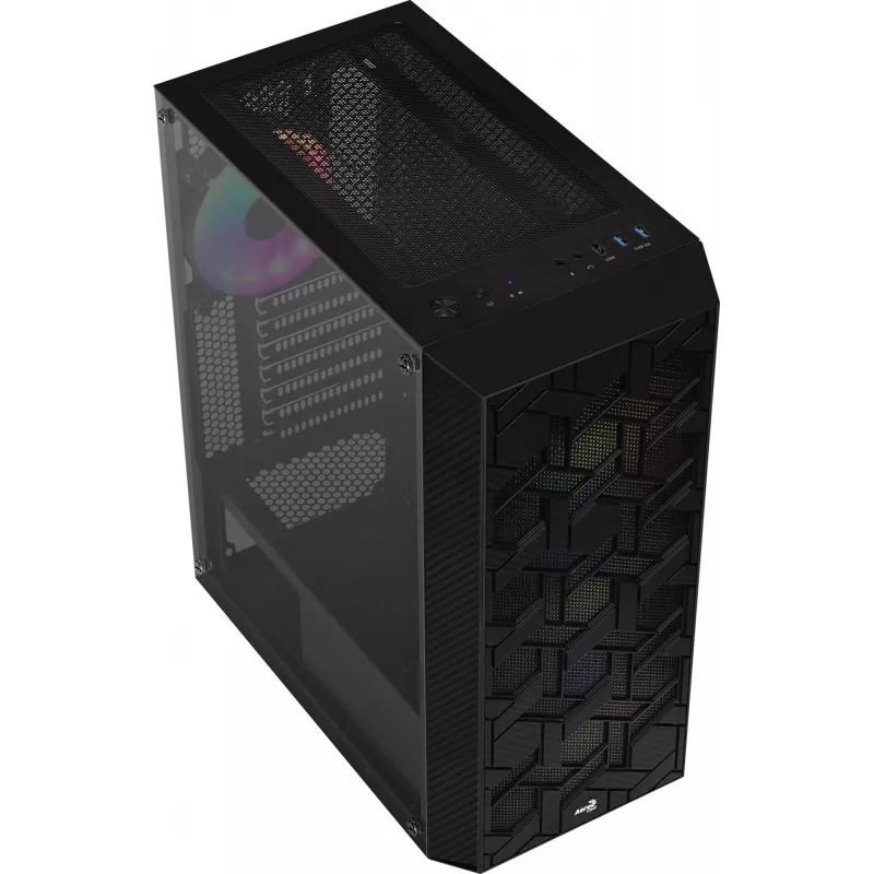 Aerocool Hive FRGB Midi Tower Melns