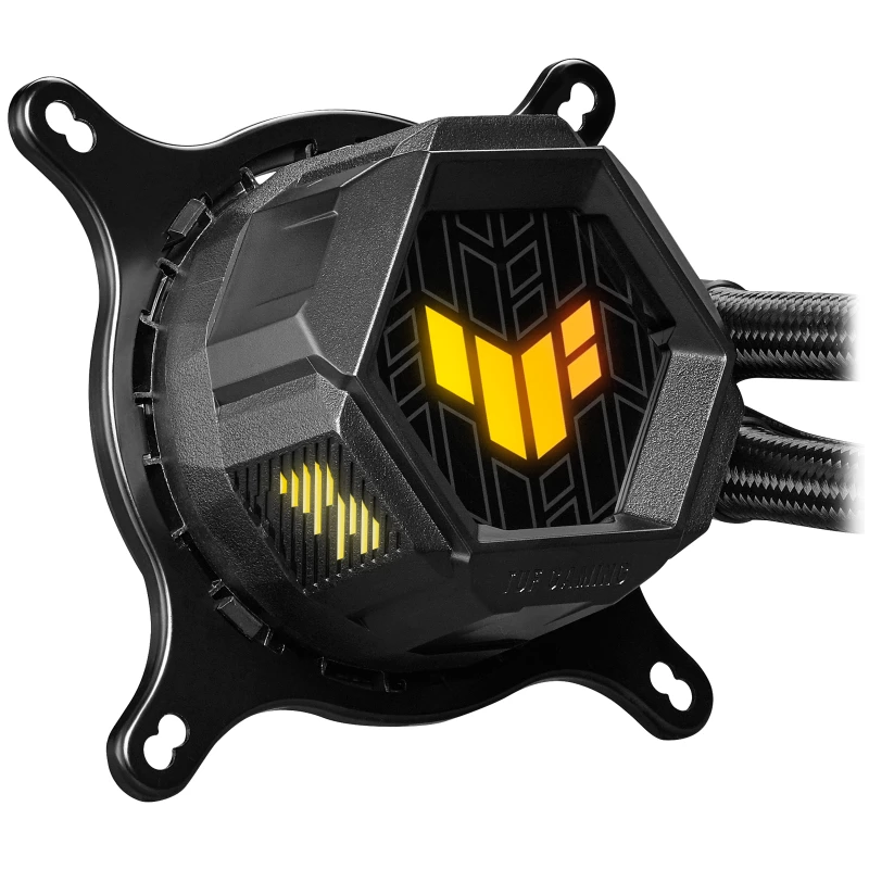 ASUS TUF-GAMING-LC-240-ARGB Procesora integrēta šķidruma dzesētājs 12 cm Melns 1 gab.