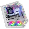 Mars Gaming MC51W balts PC spēļu ATX korpuss ar dubultu rūdīta stikla logu un 5x RGB 12cm ventilatoriem