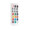 Mars Gaming MC51W balts PC spēļu ATX korpuss ar dubultu rūdīta stikla logu un 5x RGB 12cm ventilatoriem