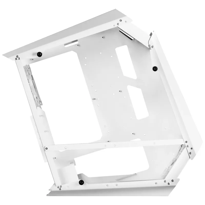 Mars Gaming MC51W balts PC spēļu ATX korpuss ar dubultu rūdīta stikla logu un 5x RGB 12cm ventilatoriem