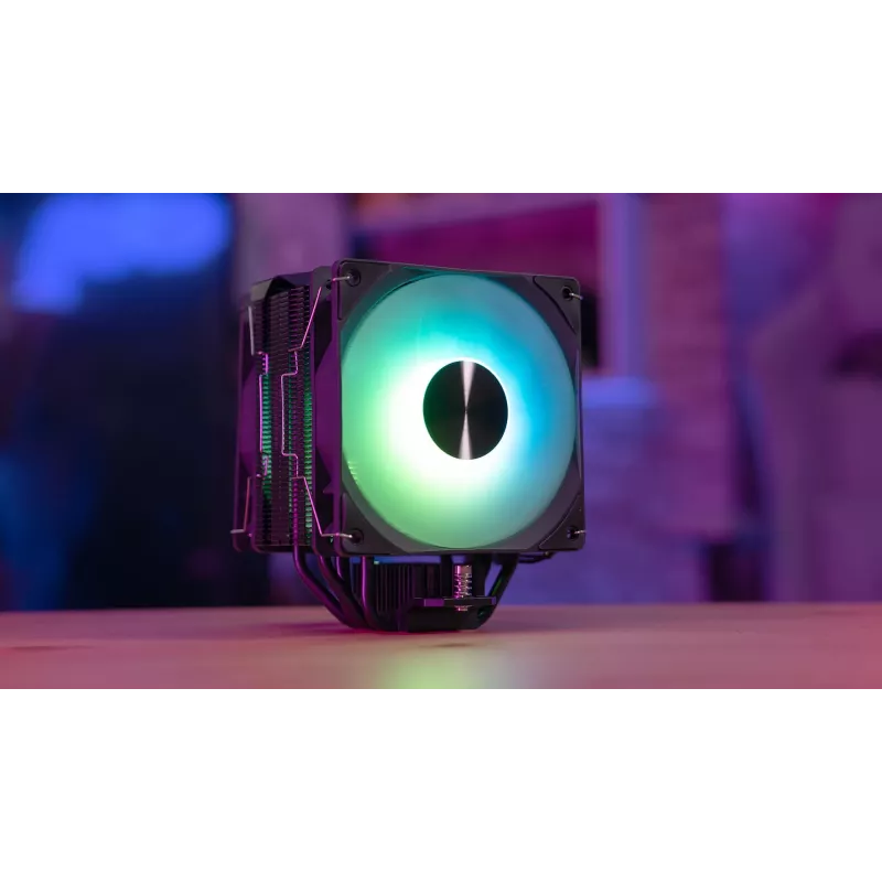 Aerocool Rime 4 Dual procesora dzesētājs 12 cm Melns 1 gab.