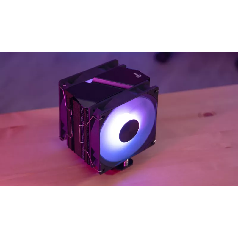 Aerocool Rime 4 Dual procesora dzesētājs 12 cm Melns 1 gab.