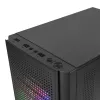 Mars Gaming MC300 Micro ATX rūdīta stikla PC korpuss 3xFRGB ventilators melns