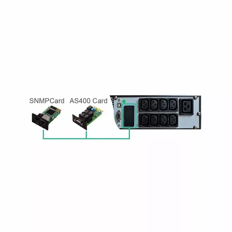 FSP Eufo 3k nepārtrauktās barošanas avots (UPS) Line-Interactive 3 kVA 2700 W 8 maiņstrāvas izejas ligzdas