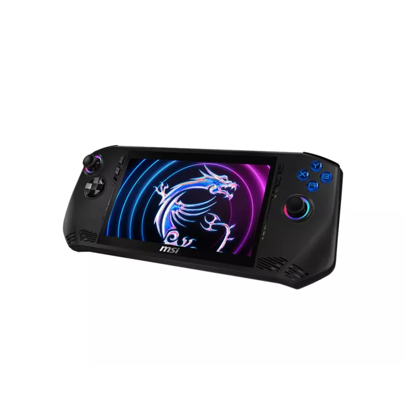 MSI Claw A1M-059 pārnēsājama spēļu konsole 17.8 cm (7 collas) 1 TB Skārienekrāns Wi-Fi Melns
