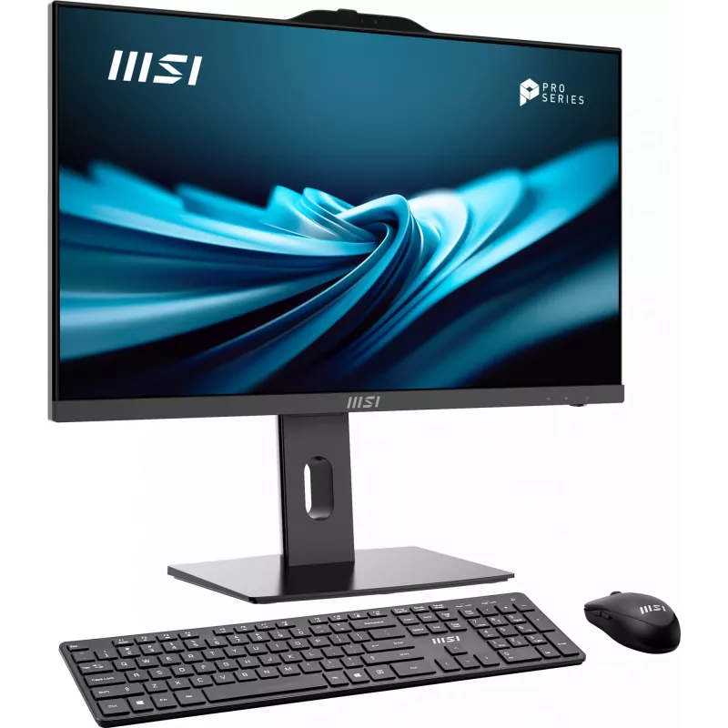 Viss vienā dators MSI PRO AP241P 14M — Intel Core i7-14700 2.1GHz, 23.8 collu ekrāns, 16GB DDR5 5600MHz, 1TB SSD, Intel UHD, Windows 11 Pro, melns