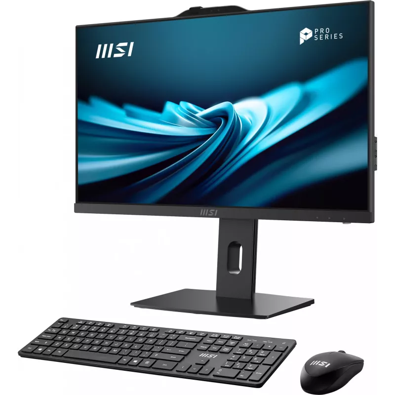 Viss vienā dators MSI PRO AP241P 14M — Intel Core i7-14700 2.1GHz, 23.8 collu ekrāns, 16GB DDR5 5600MHz, 1TB SSD, Intel UHD, Windows 11 Pro, melns