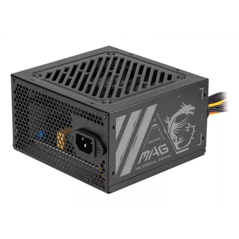 Barošanas bloks MSI MAG A500N-H 500 W ATX 24-pin, aktīvā dzesēšana, melns