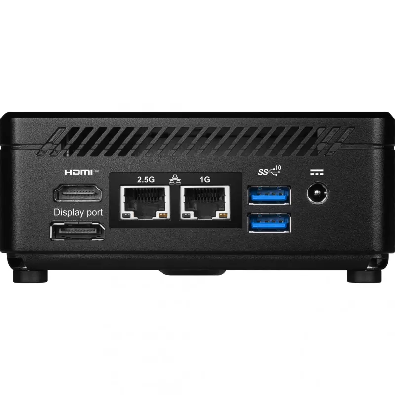 MSI Cubi 5 12M-457EU Intel® Core™ i7 i7-1255U 16 GB DDR4-SDRAM 512 GB SSD Windows 11 Pro Mini PC Melns