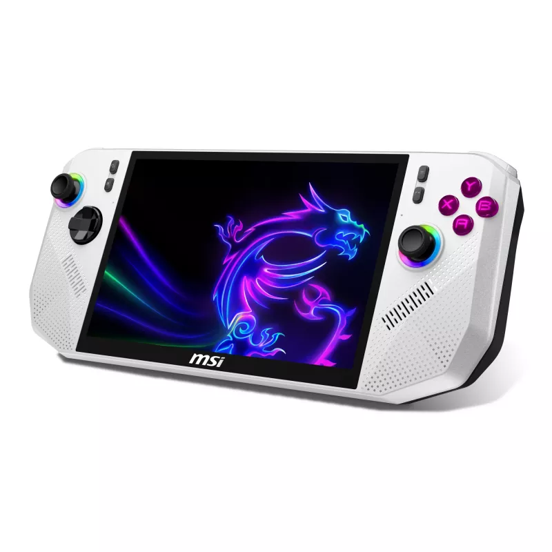 MSI Claw A8 BZ2EM-047NL pārnēsājama spēļu konsole 20,3 cm (8 collas) 1 TB skārienjutīgs ekrāns Wi-Fi balta