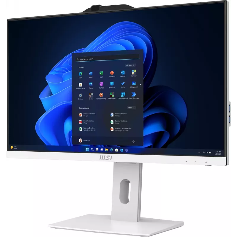 Monobloka dators MSI PRO AP241P 14M — Intel Core i5-14400, 16GB DDR5 5600MHz, 512GB SSD, Intel UHD, Windows 11 Pro