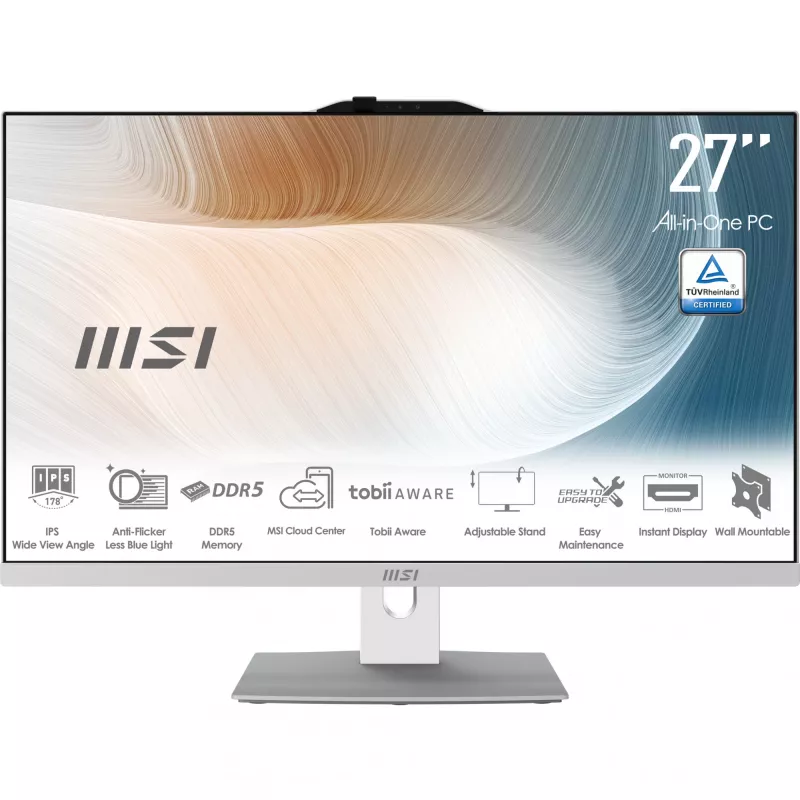 Viss vienā dators MSI Modern AM272P 1M-1289DE 27 collu FHD, Intel Core i7-150U, 16GB RAM, 512GB SSD, Windows 11