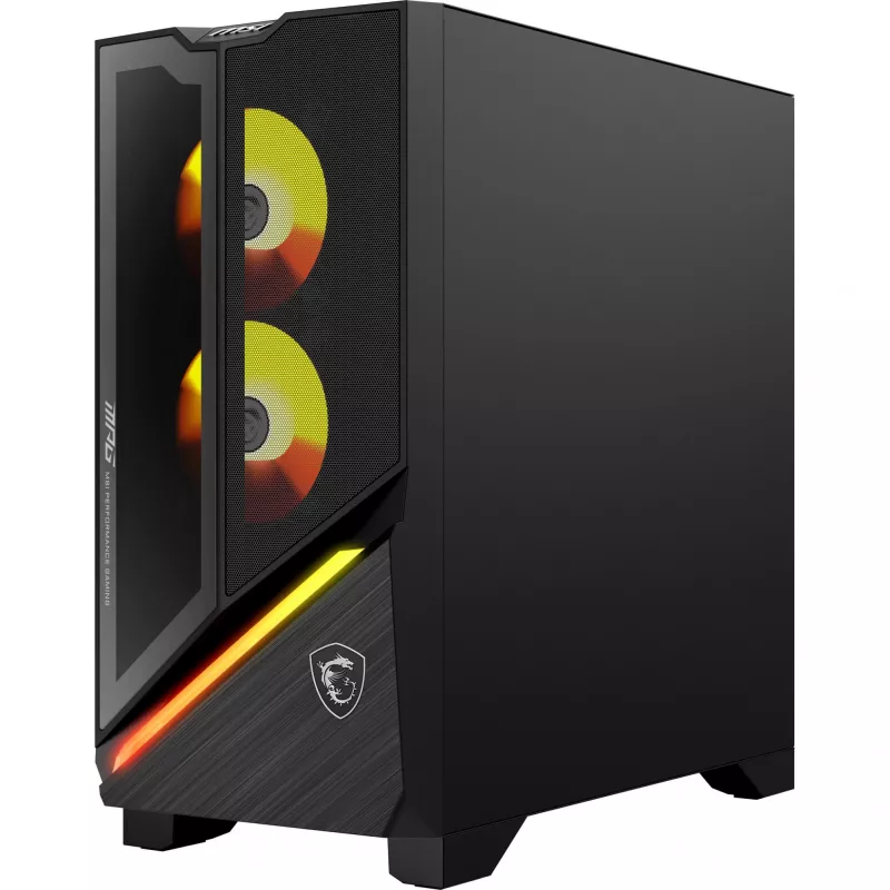 MSI MPG Infinite Z3 X3D 9NVRR7-848EU AMD Ryzen™ 7 9800X3D 32 GB DDR5-SDRAM 1 TB SSD NVIDIA GeForce RTX 5070 Ti Windows 11 Home galddators, melns