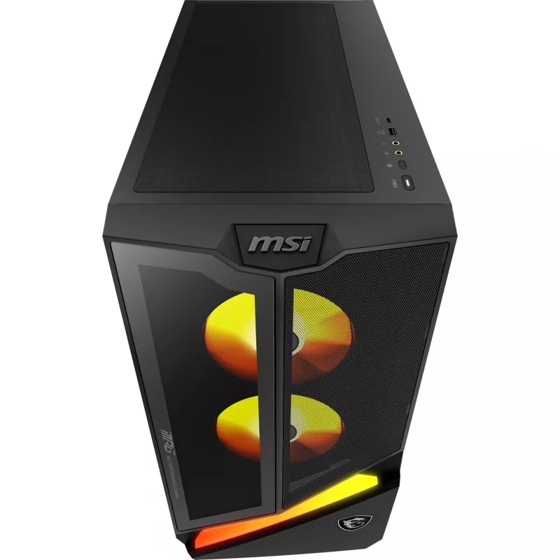 MSI MPG Infinite Z3 X3D 9NVRR7-848EU AMD Ryzen™ 7 9800X3D 32 GB DDR5-SDRAM 1 TB SSD NVIDIA GeForce RTX 5070 Ti Windows 11 Home galddators, melns