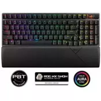 ASUS ROG Strix Scope II 96 Wireless tastatūra Spēļu USB + RF Wireless + Bluetooth QWERTY US angļu Melns