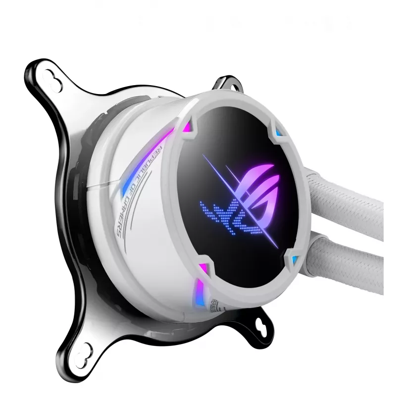 ASUS ROG Strix LC II 360 ARGB balta Edition procesora universāls šķidruma dzesētājs 12 cm