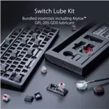 ASUS ROG Azoth klaviatūra Spēlēm USB + RF bezvadu + Bluetooth Balta