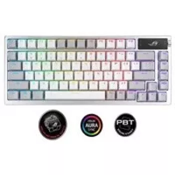 ASUS ROG Azoth klaviatūra Spēlēm USB + RF bezvadu + Bluetooth Balta