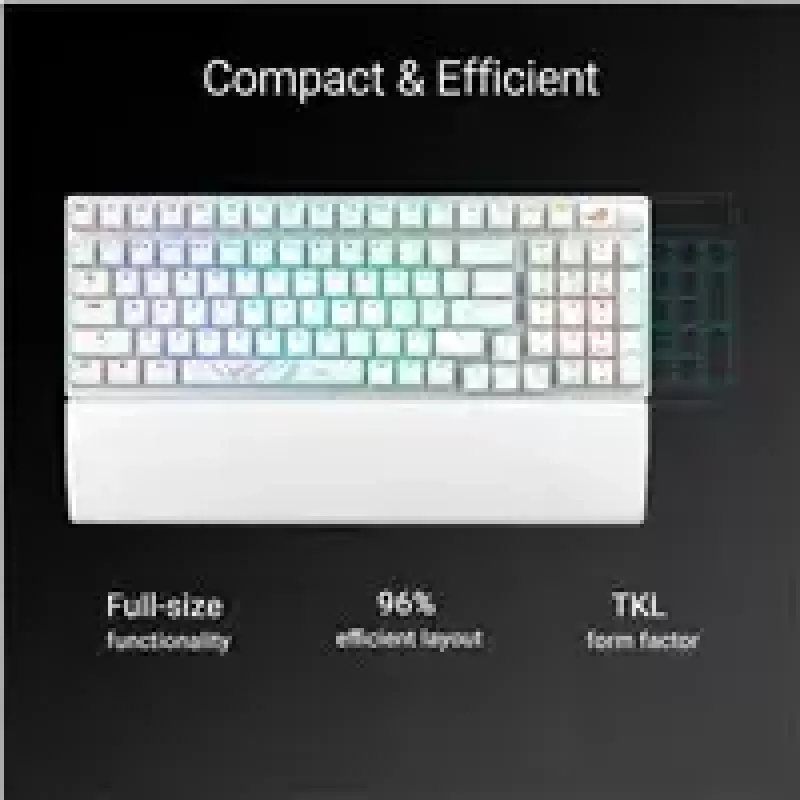 ASUS X901 SCOPE II 96 WL/WHT/NXSW/US/PBT tastatūra Spēļu USB + RF bezvadu + Bluetooth Balts