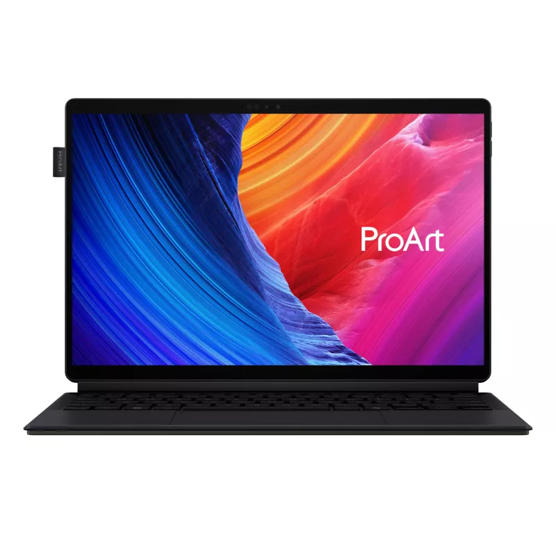 ASUS ProArt PZ13 HT5306QA-LX004W Copilot+ PC Snapdragon X1P-42-100 Hybrid (2-in-1) 33.8 cm (13.3 collas) Skārienjūtīgs 3K 16 GB LPDDR5x-SDRAM 1 TB SSD Wi-Fi 7 (802.11be) Windows 11 Home Vācu Melns