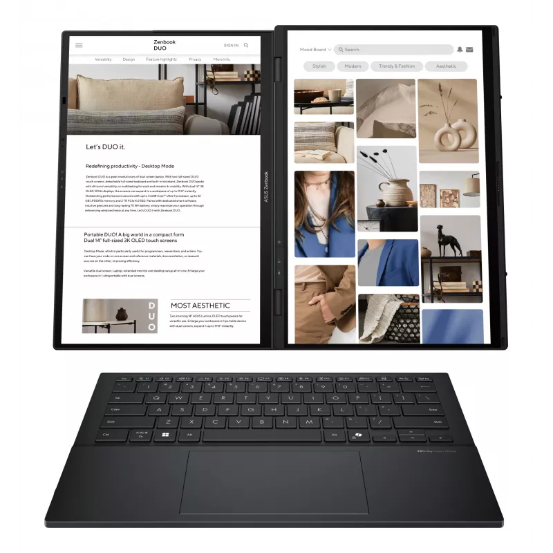 Portatīvais dators ASUS UX8406CA — īpaši pārnēsājams klēpjdators, modelis UX8406CA