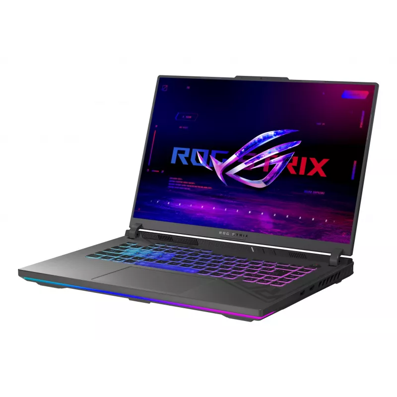 ASUS ROG Strix G16 G614PR-RV004W AMD Ryzen™ 9 8940HX klēpjdators 40,6 cm (16 collas) WUXGA 16 GB DDR5-SDRAM 1 TB SSD NVIDIA GeForce RTX 5070 Ti Wi-Fi 6E (802.11ax) Windows 11 Home pelēks