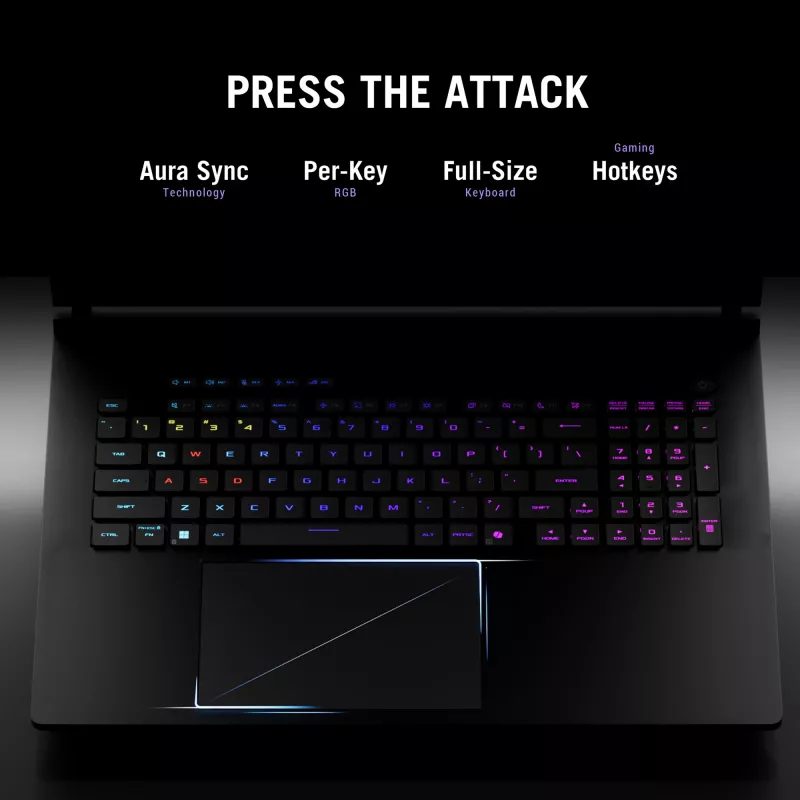 ASUS ROG Strix SCAR 18 G835LW-SA038W Intel Core Ultra 9 275HX portatīvais dators 45.7 cm (18 inch) WQXGA 64 GB DDR5-SDRAM 2 TB SSD NVIDIA GeForce RTX 5080 Wi-Fi 7 (802.11be) Windows 11 Home melns