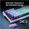 Mehāniskā bezvadu tastatūra ASUS ROG Azoth X — US izkārtojums, Bluetooth un RF 2,4 GHz, balta