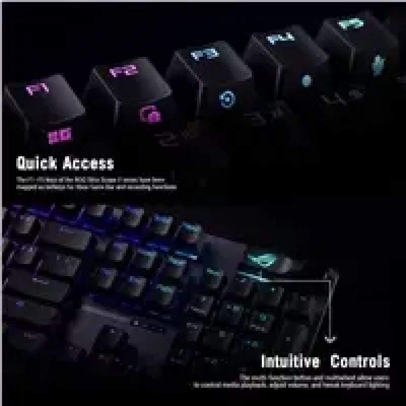 ASUS XA14 ROG STRIX SCOPE II X/NXSWV2/US/PBT tastatūra Spēļu USB Melna